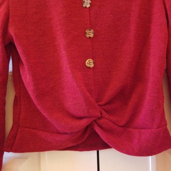 PaperMoon Sweater Cropped Raspberry M - Picture 4 of 5